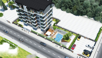 Новый жилой комплекс с квартирами 1+1, 2+1 в районе Газипаша - Ракурс 3