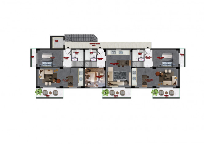 Новый инвестиционный проект в престижном районе Бекташ - Ракурс 7