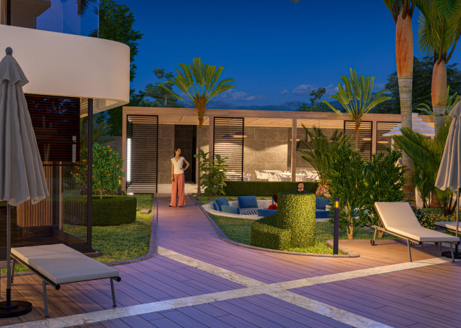 Квартиры от 58 до 242 кв.м.  в 245 метрах от моря в Тосмур - Ракурс 18