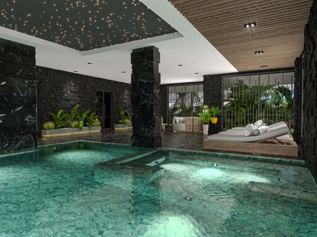 Квартиры от 58 до 242 кв.м.  в 245 метрах от моря в Тосмур - Ракурс 37