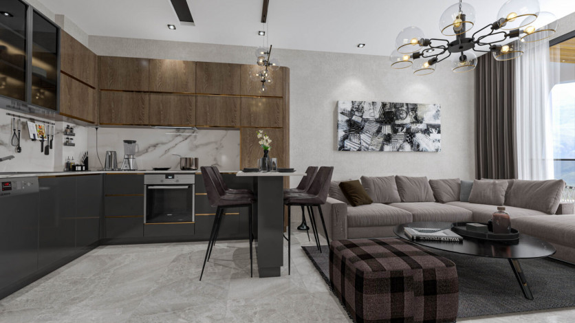 Квартиры от 58 до 242 кв.м.  в 245 метрах от моря в Тосмур - Ракурс 51