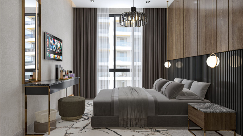 Квартиры от 58 до 242 кв.м.  в 245 метрах от моря в Тосмур - Ракурс 52