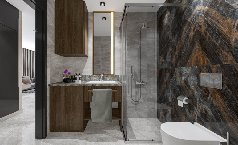 Квартиры от 58 до 242 кв.м.  в 245 метрах от моря в Тосмур - Ракурс 56