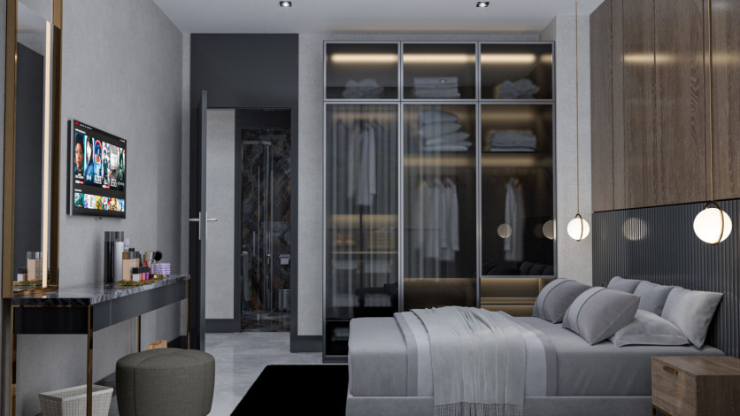 Квартиры от 58 до 242 кв.м.  в 245 метрах от моря в Тосмур - Ракурс 68