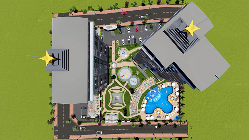 Новый инвестиционный проект на стадии строительства с шикарными видами в Махмутларе. - Ракурс 2