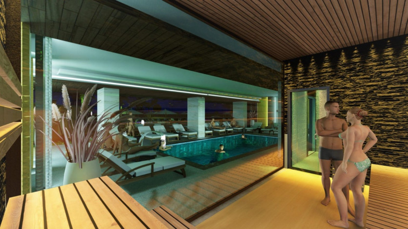 Новый инвестиционный проект на стадии строительства с шикарными видами в Махмутларе. - Ракурс 8