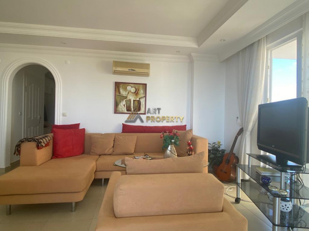 Меблированная квартира планировки 2+1, 120м2 с видом на море, район Махмутлар - Ракурс 34