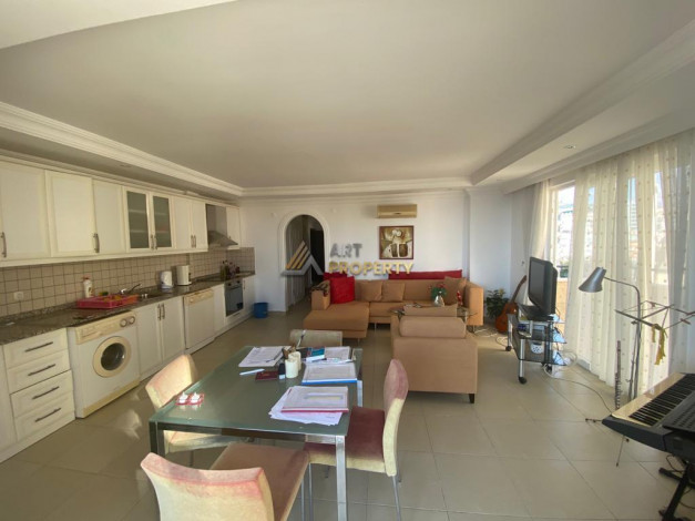 Меблированная квартира планировки 2+1, 120м2 с видом на море, район Махмутлар - Ракурс 35