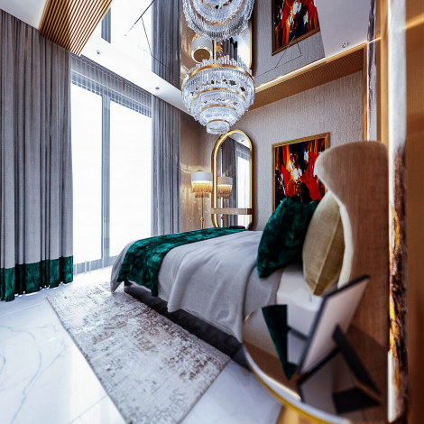 Новый инвестиционный проект на стадии строительства с шикарными видами в Махмутларе. - Ракурс 26