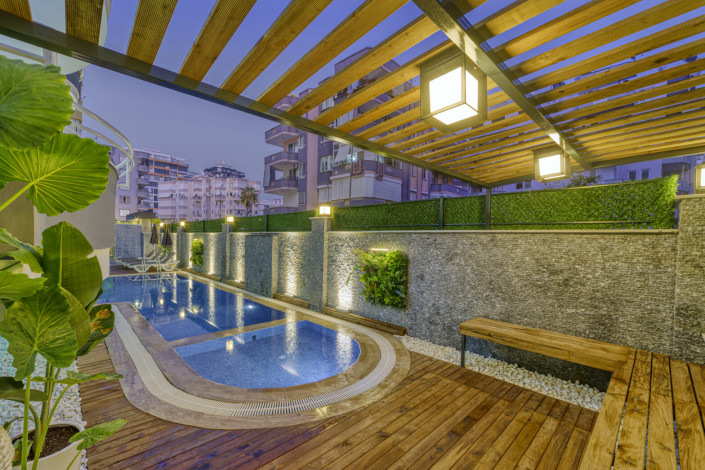 Меблированные апартаменты 2+1 и 4+1 в районе Махмутлар - Ракурс 8