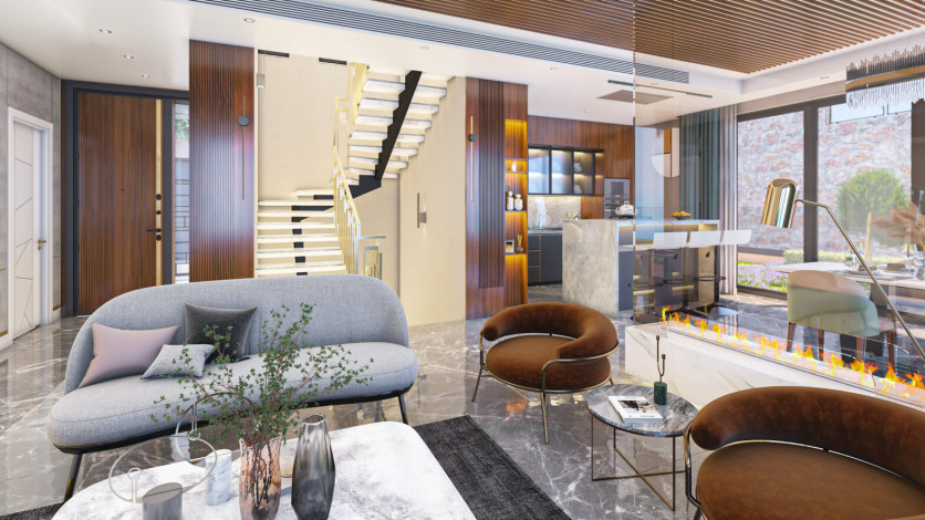 Элитный проект шикарных вилл в районе Бекташ - Ракурс 2