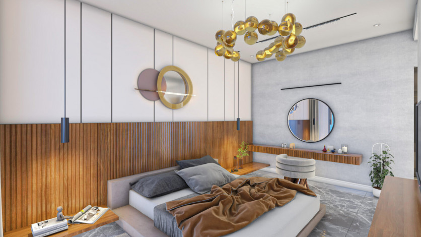 Элитный проект шикарных вилл в районе Бекташ - Ракурс 13