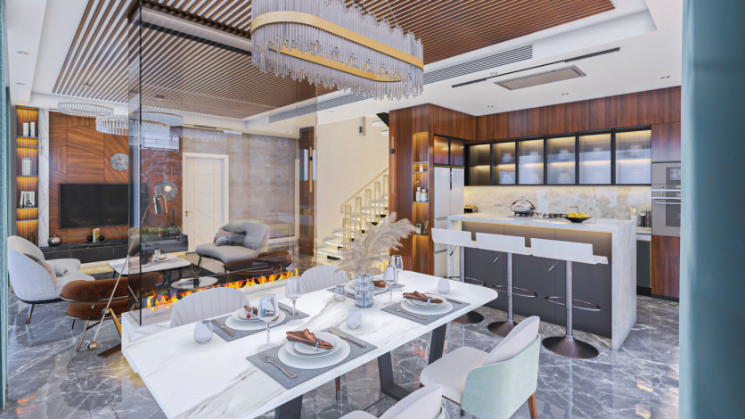 Элитный проект шикарных вилл в районе Бекташ - Ракурс 25