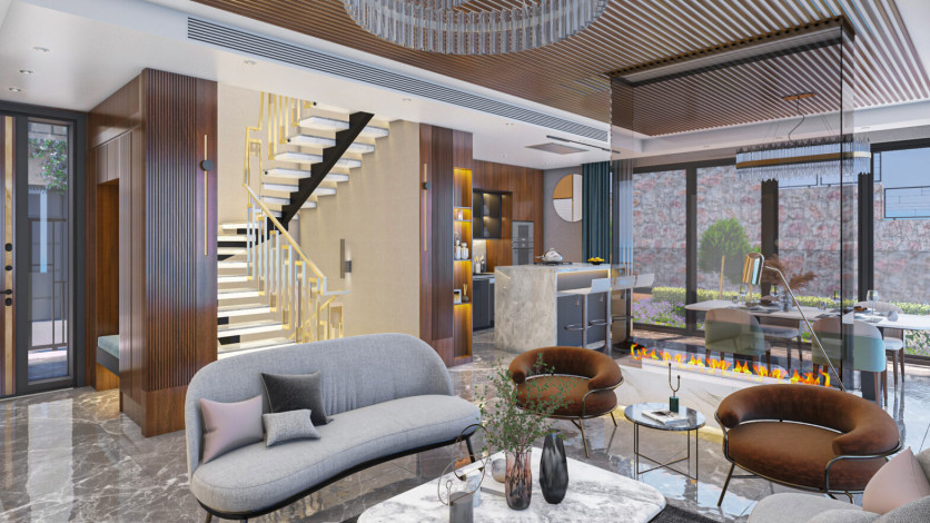 Элитный проект шикарных вилл в районе Бекташ - Ракурс 26