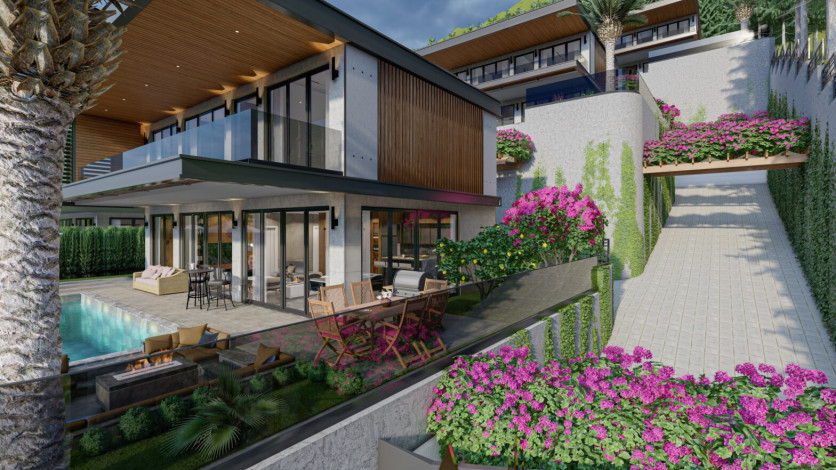 Элитный проект шикарных вилл в районе Бекташ - Ракурс 30