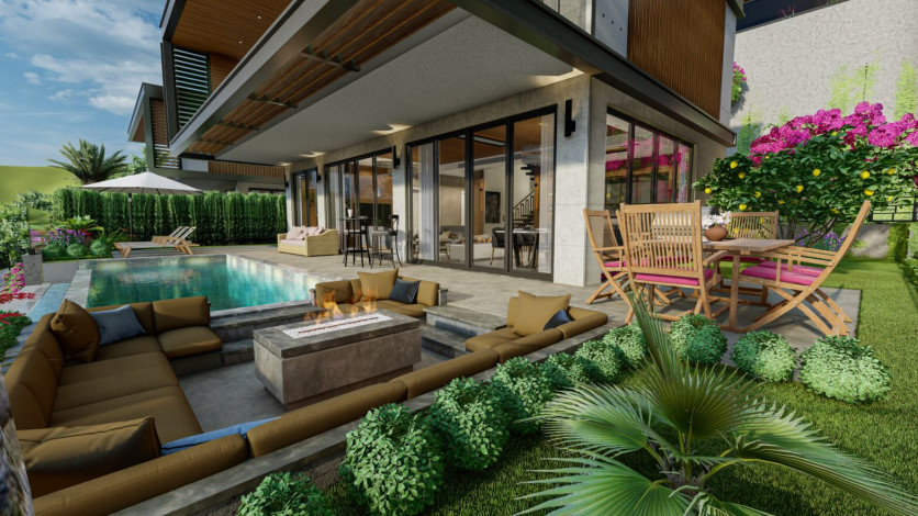 Элитный проект шикарных вилл в районе Бекташ - Ракурс 31