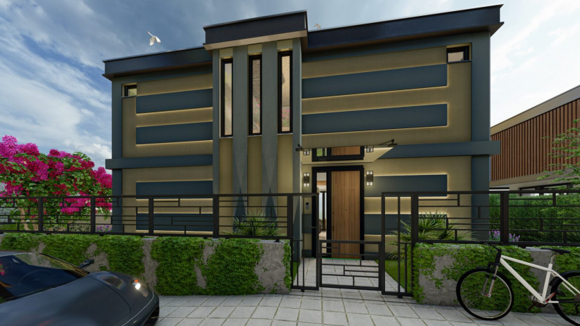 Элитный проект шикарных вилл в районе Бекташ - Ракурс 32