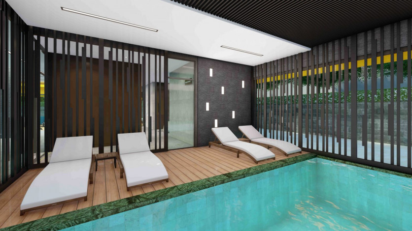 Новый инвестиционный проект c различными планировками квартир в 3 минутах от моря в центре Алании, 59,5- 161,5 м2 - Ракурс 21