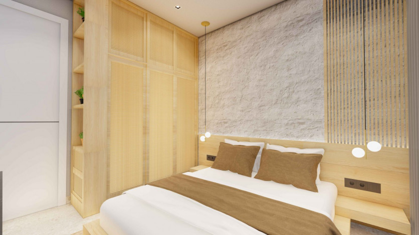 Новый инвестиционный проект c различными планировками квартир в 3 минутах от моря в центре Алании, 59,5- 161,5 м2 - Ракурс 29