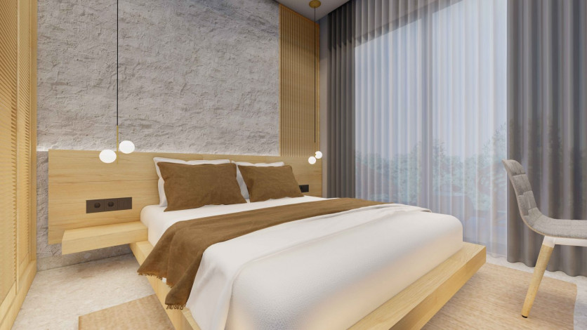 Новый инвестиционный проект c различными планировками квартир в 3 минутах от моря в центре Алании, 59,5- 161,5 м2 - Ракурс 30