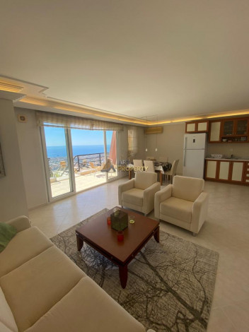 Апартаменты 2+1, 90м2 с шикарными видами на море и крепость, район Бекташ - Ракурс 11