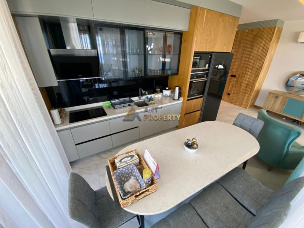 Апартаменты планировки 2+1, 122м2 с видом на море в современном ЖК, район Каргыджак - Ракурс 10