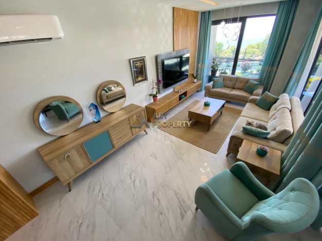 Апартаменты планировки 2+1, 122м2 с видом на море в современном ЖК, район Каргыджак - Ракурс 11