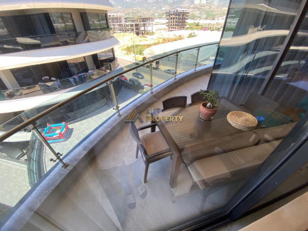 Апартаменты планировки 2+1, 122м2 с видом на море в современном ЖК, район Каргыджак - Ракурс 13