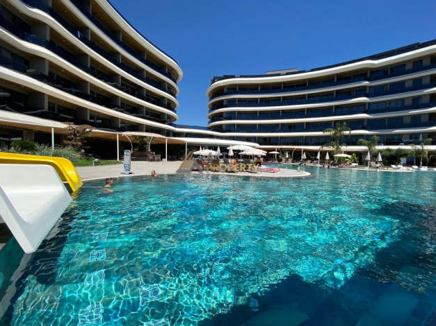 Апартаменты планировки 2+1, 122м2 с видом на море в современном ЖК, район Каргыджак - Ракурс 37