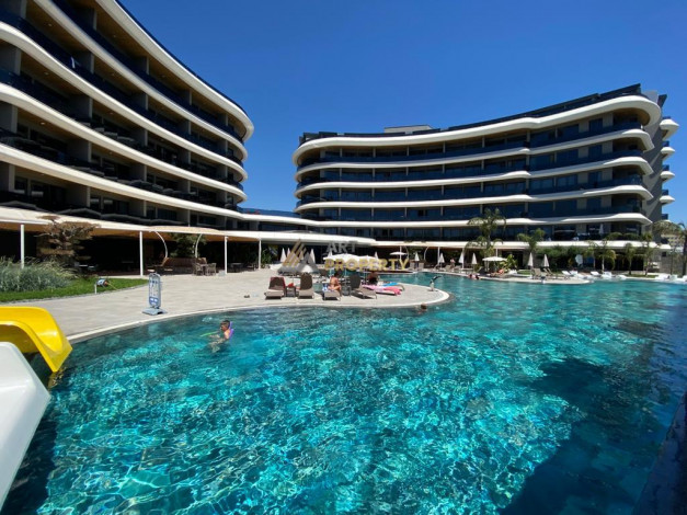 Апартаменты планировки 2+1, 122м2 с видом на море в современном ЖК, район Каргыджак - Ракурс 39