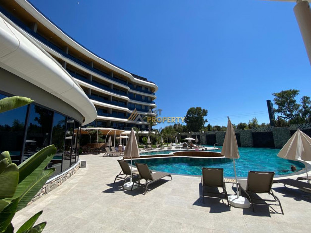 Апартаменты планировки 2+1, 122м2 с видом на море в современном ЖК, район Каргыджак - Ракурс 40