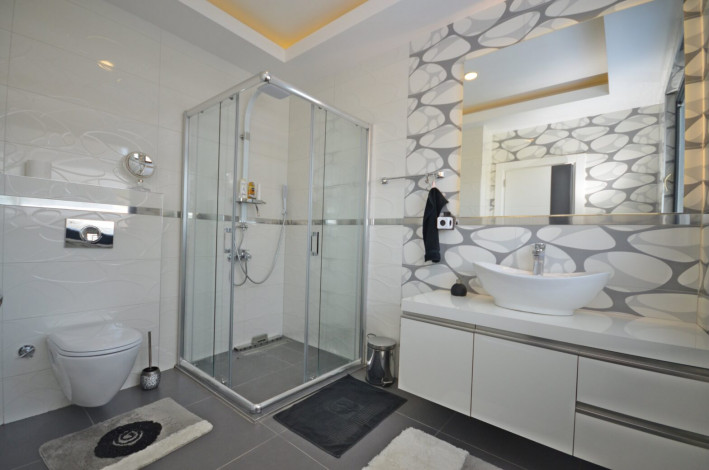 Роскошный меблированный пентхаус планировки 3+1, 217м2 с видом на море, район Каргыджак - Ракурс 3