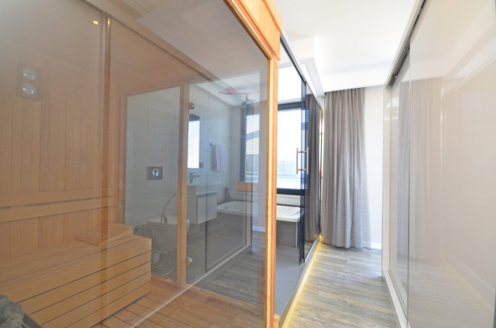 Роскошный меблированный пентхаус планировки 3+1, 217м2 с видом на море, район Каргыджак - Ракурс 4