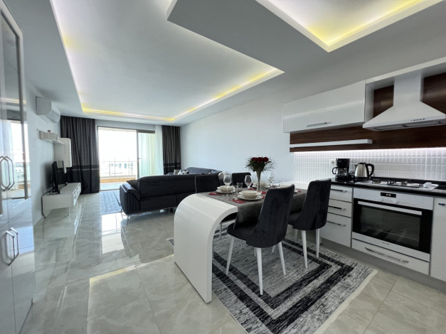 Просторная меблированная квартира планировки 1+1, 80м2 в районе Махмутлар - Ракурс 10