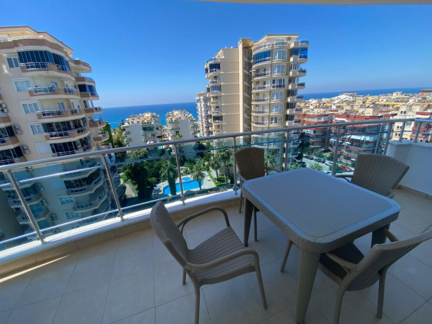 Апартаменты планировки 2+1, 115м2 с видом на море в районе Махмутлар - Ракурс 14