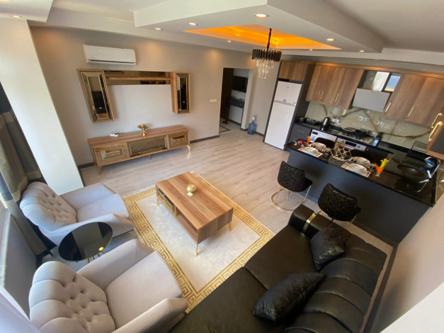 Апартаменты планировки 2+1, 115м2 с видом на море в районе Махмутлар - Ракурс 26