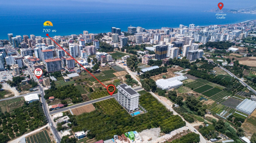 Инвестиционный проект в комплексе с шикарной инфраструктурой, Махмутлар, 700 м от моря. - Ракурс 4