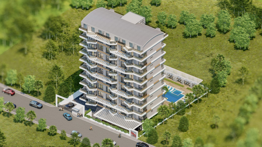 Новый инвестиционный проект в районе Махмутлар - Ракурс 6