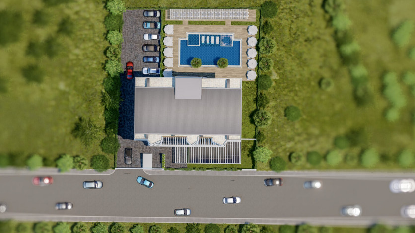 Новый инвестиционный проект в районе Махмутлар - Ракурс 9