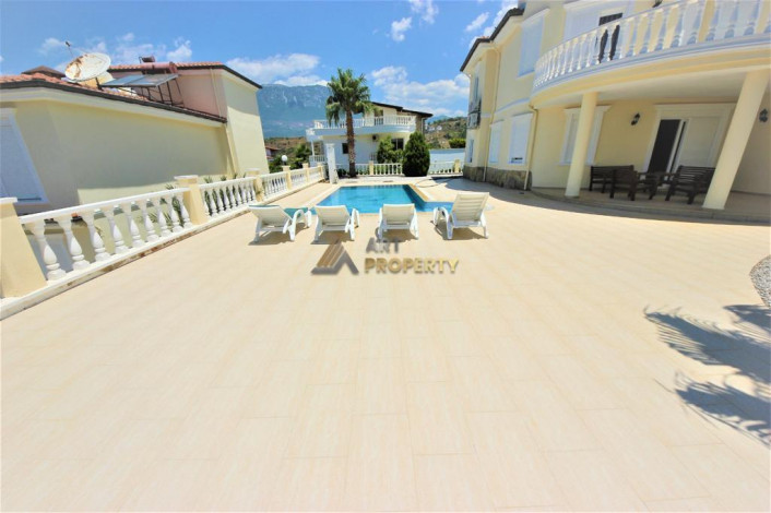 Просторная вилла с отдельным бассейном, в Каргыджаке, Алания, 250 м2. - Ракурс 18