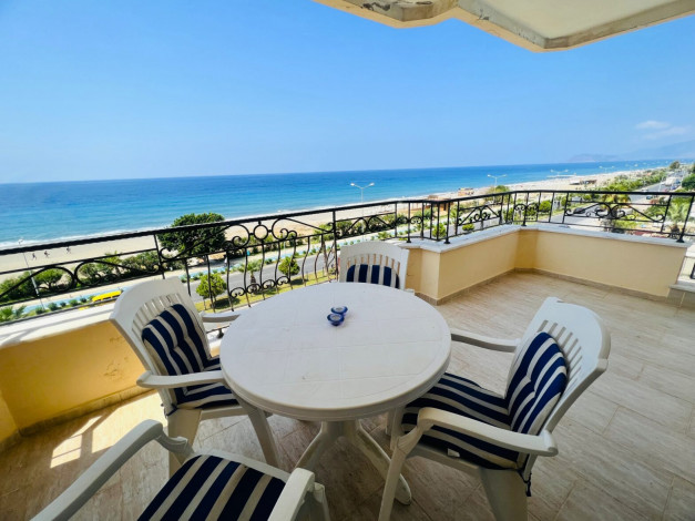 Апартаменты планировки 3+1 c видом на море и крепость, Махмутлар - Ракурс 6