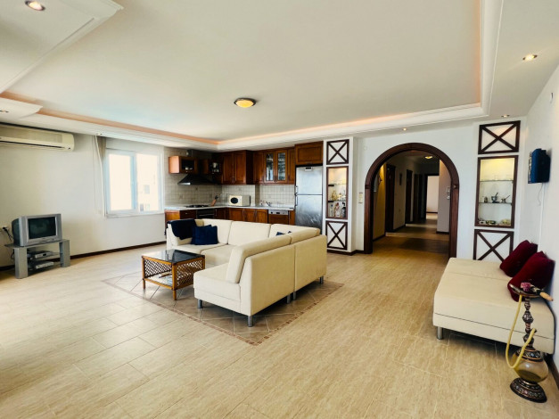 Апартаменты планировки 3+1 c видом на море и крепость, Махмутлар - Ракурс 23