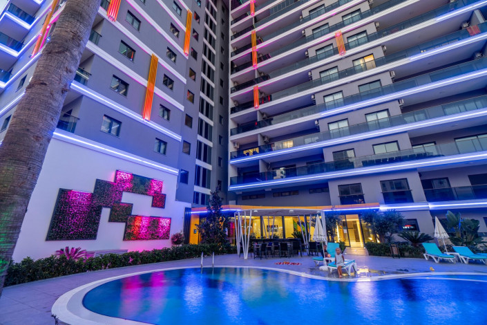 Квартира планировки 2+1, 95м2 в новом ЖК, район Махмутлар - Ракурс 51