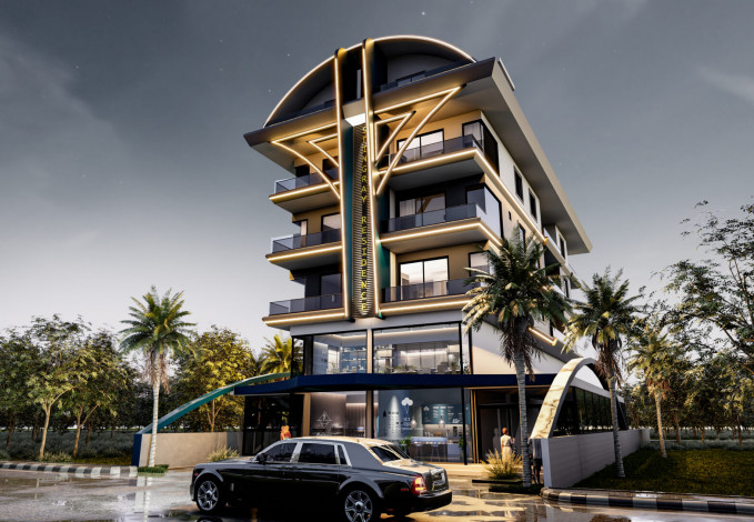 Новый проект с квартирами 1+1, 2+1 в районе Демирташ - Ракурс 2