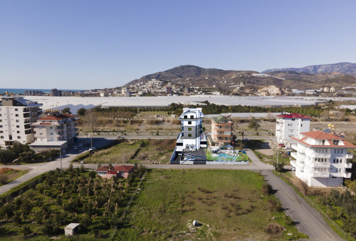 Новый проект с квартирами 1+1, 2+1 в районе Демирташ - Ракурс 5