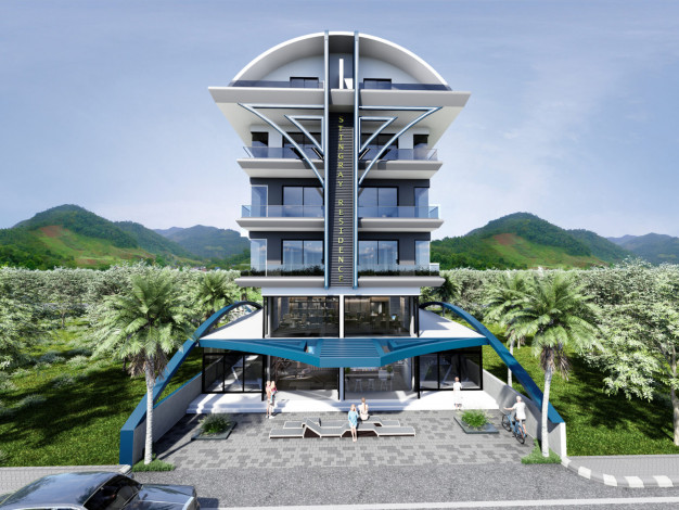 Новый проект с квартирами 1+1, 2+1 в районе Демирташ - Ракурс 11