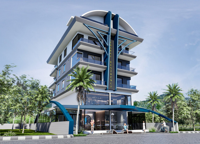 Новый проект с квартирами 1+1, 2+1 в районе Демирташ - Ракурс 12