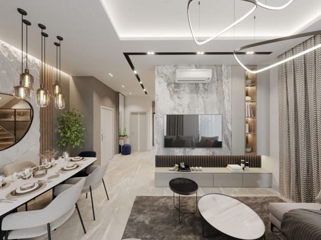 Новый проект с квартирами 1+1, 2+1 в районе Демирташ - Ракурс 14