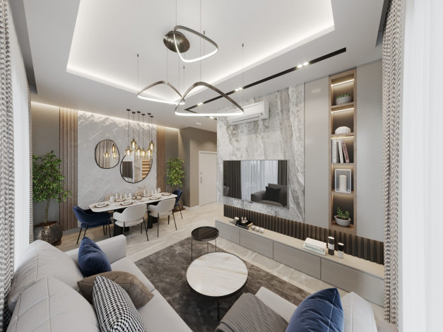 Новый проект с квартирами 1+1, 2+1 в районе Демирташ - Ракурс 31