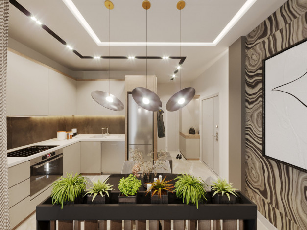 Новый проект с квартирами 1+1, 2+1 в районе Демирташ - Ракурс 40